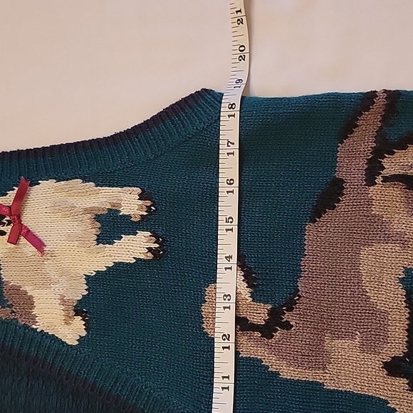 Vintage Christopher & Banks Hand Embroidered Dog Sweater Vest - Picture 9 of 10